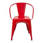 Cadeira Iron Tolix Com Apoio De Braços - Industrial - Aço - V