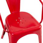 Cadeira Iron Tolix Com Apoio De Braços - Industrial - Aço - V