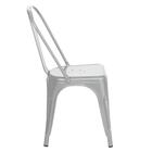 Cadeira Iron Tolix Design Industrial Cozinha Bar Prata