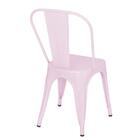 Cadeira Iron Tolix Design Industrial Rosa
