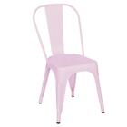 Cadeira Iron Tolix Design Industrial Rosa