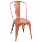 Cadeira Iron Tolix - Industrial - Aço - Vintage - Cobre Rose