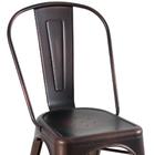 Cadeira Iron Tolix - Industrial - Metal - Vintage - Bronze An