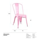 Cadeira Iron Tolix - Metal - Design Industrial - Vintage - Ro