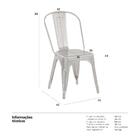 Cadeira Iron Tolix - Prata - Alumínio