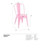 Cadeira Iron Tolix - Rosa Pink