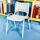 Cadeira Iso Base Branco Igreja, Escola, Escritório - Branco K