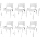 Cadeira Iso Base Branco Igreja, Escola, Escritório - Branco K