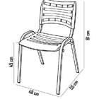 Cadeira Iso Base Cinza Escola, Escritório Azul Kit 10 Un