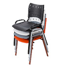 Cadeira Iso Base Cinza, Igreja, Escola, Escritório - Amarelo