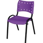 Cadeira Iso Base Preto Escola, Escritório Violeta
