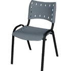 Cadeira Iso Base Preto Igreja, Escola, Escritório - Cinza 1 P
