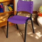 Cadeira Iso Base Preto Igreja, Escola, Escritório - Violeta K