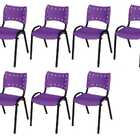 Cadeira Iso Base Preto Igreja, Escola, Escritório - Violeta K