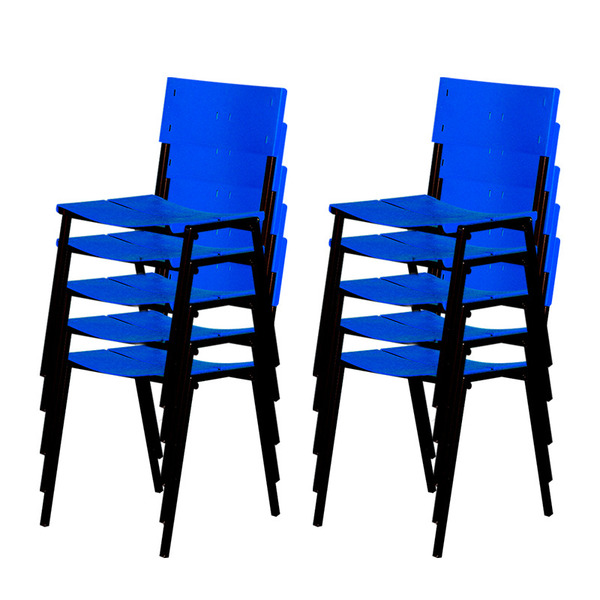 Cadeira Iso Color Empilhavel 10un  Azul