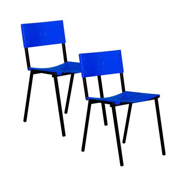 Cadeira Iso Color Empilhavel 2un  Azul