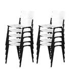 Cadeira Iso Empilhavel 10un  Branca