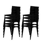 Cadeira Iso Empilhavel 10un  Preta