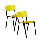 Cadeira Iso Empilhavel 2un  Amarela