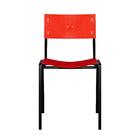 Cadeira Iso Empilhavel 2un  Vermelha