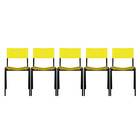 Cadeira Iso Empilhavel 5un  Amarela