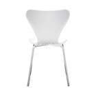 Cadeira Jacobsen Branca E Cromada