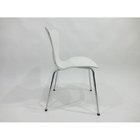Cadeira Jacobsen Em Polipropileno Base Cromada Branca