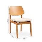 Cadeira Jandaia Cabecasa Madeiraoriginals Bege/amêndoa