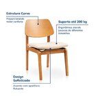 Cadeira Jandaia Cabecasa Madeiraoriginals Bege/amêndoa