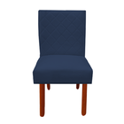 Cadeira Jantar Barcelona Pés Palito Sued Azul Marinho - D'cla