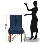 Cadeira Jantar Barcelona Pés Palito Sued Azul Marinho - D'cla