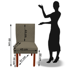 Cadeira Jantar Barcelona Pés Palito Sued Marrom Rato - D'clas