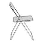 Cadeira Jantar Design Dobrável Cristal Acrílico Transparente