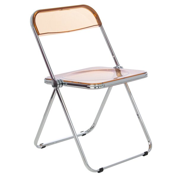 Cadeira Jantar Design Dobrável Cristal Acrílico Transparente