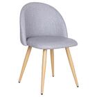 Cadeira Jantar Estofada Maite Sedona Cinza