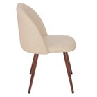Cadeira Jantar Estofada Maite Sedona Nude Café