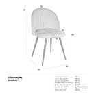 Cadeira Jantar Estofada Maite Sedona Veludo Verde Escuro