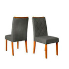 Cadeira Jantar Golden Estofada Curva Com 2 Unidades Dj Móveis