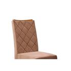 Cadeira Jantar Golden Estofada Curva Com 2 Unidades Dj Móveis