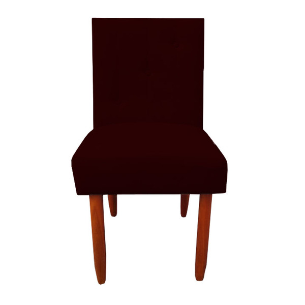 Cadeira Jantar Madrid Pés Palito Sued Marsala - D'classe Decor