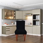 Cadeira Jantar Madrid Pés Palito Sued Preto - D'classe Decor