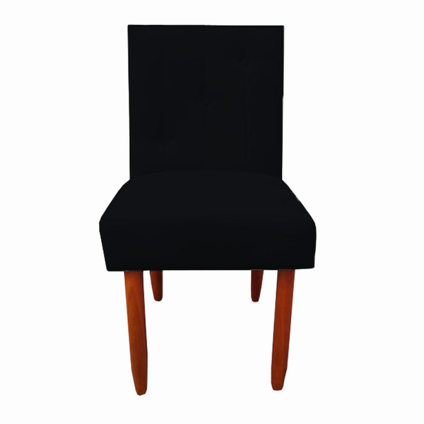 Cadeira Jantar Madrid Pés Palito Sued Preto - D'classe Decor