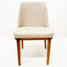 Cadeira Jantar Modelo Gold Tecido Linho Madeira Nobre Maciça