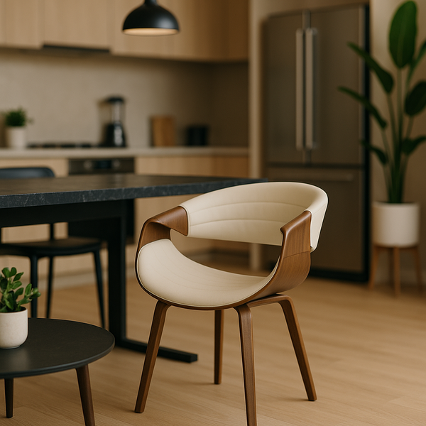 Cadeira Jantar Nicole Com Assento E Encosto Anatômico Em Pu C