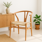 Cadeira Jantar Wish Bone Madeira Para Sala Cozinha Área Gourm