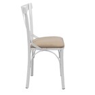 Cadeira Jantar X Cross Metal Branco Reforçado Katrina Sala Me