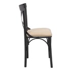 Cadeira Jantar X Cross Metal Preto Reforçado Katrina Sala Mes