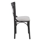 Cadeira Jantar X Cross Metal Preto Reforçado Katrina Sala Mes