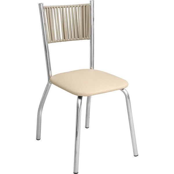 Cadeira Jardim Alumínio C/ Fibra Camurça E Estofado C163 – Al