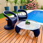 Cadeira Jardim e Varanda Astúrias Polietileno Azul